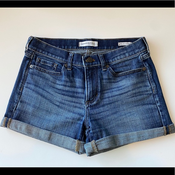Banana Republic Shorts Banana Republic Roll Up Denim Shorts Size 25